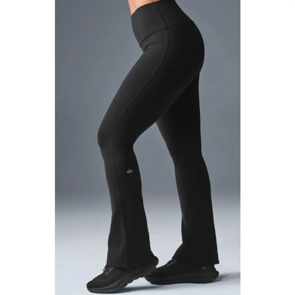 Alo Airbrush High-Waist Bootcut Leggings Black XS